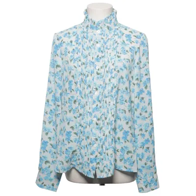 Bluse (Blå, Hvid) fra Golden Live Elastan, Polyester