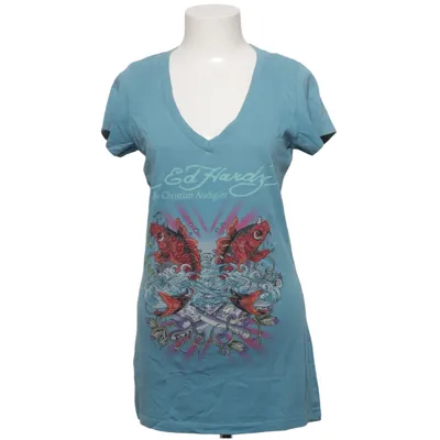 T-shirt (Blå, Flerfarvet) fra Ed Hardy by Christian Audigier Bomuld