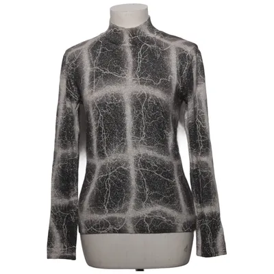 Sweater (Black, Silver) from Excellent Cotton, Linen, Metallic fiber