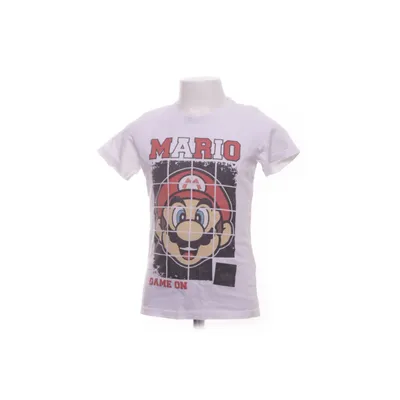 T-shirt (Wit, Zwart, Rood) van Super Mario Katoen