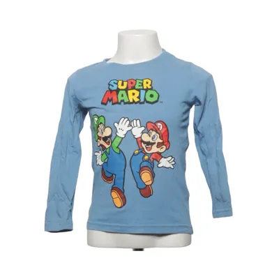 Lange mouwen shirt (Blauw) van Super Mario Katoen