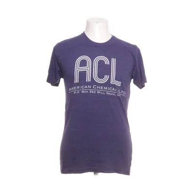 T-shirt (Lilla, Hvid) fra American Apparel
