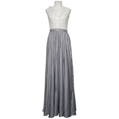 Aftonklänning (Vit, Grå) från Emo Polyester, Viskos