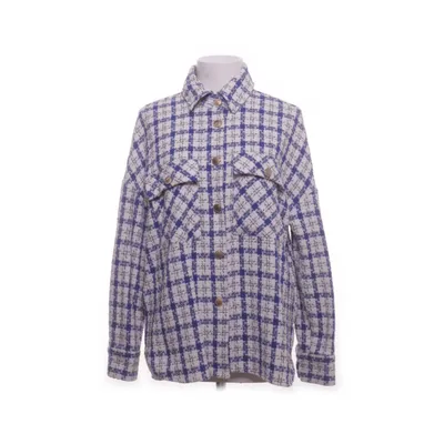Skjortejakke (Hvid, Blå) fra LCW Vision Akryl, Bomuld, Nylon, Polyester, Uld, Viscose