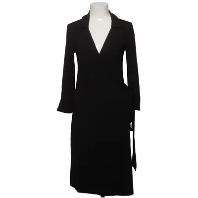 Robe portefeuille (Noir) de Vera Velour Élasthane, Viscose