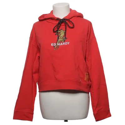 Hoodie (Jungle-Tiger Crop Hoody) from Ed Hardy Cotton