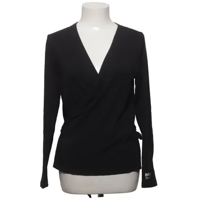 Cardigan cache-cœur (Noir) de MLY Sports Coton, Élasthane, Modal