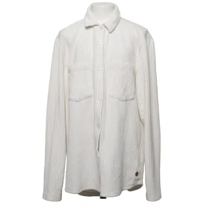 Överskjorta (Vit) från Ü by KappAhl Bomull, Elastan, Polyester