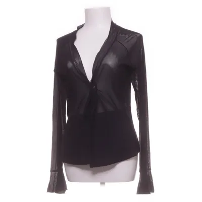 Wrap blouse (Black) from Mariella Burani Elastane, Nylon