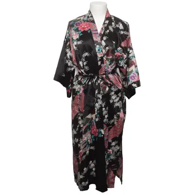 Kimono (Black, Pink, Multicolored) from Oriental Village Silk