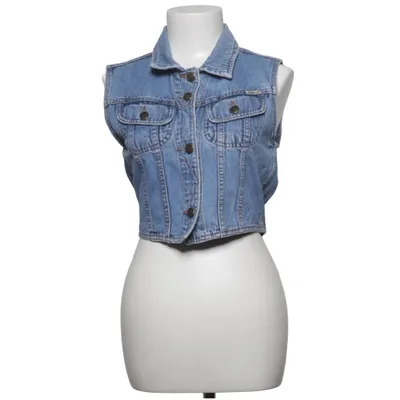 Spijker gilet (Blauw) van John F.Gee Katoen