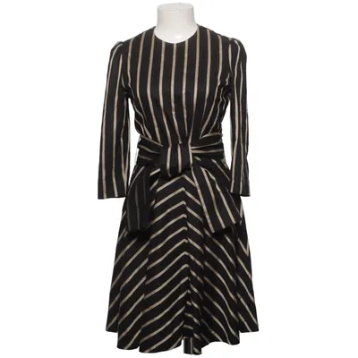 Robe (Noir, Beige) de Marella Coton, Élasthane, Polyester, Viscose, Laine