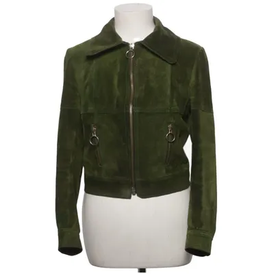 Veste en cuir (Vert) Cuir