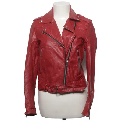 Veste de motard (Rouge) de Zara Basic Outerwear Polyester, Polyuréthane, Viscose