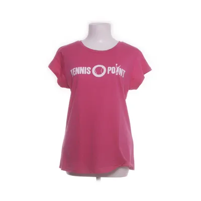 T-shirt (Pink, White) from Tennis Point Cotton, Polyester