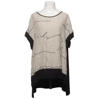 Top (Zwart, Beige) van Baldino Elastaan, Linnen, Viscose