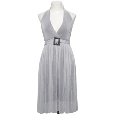 Robe dos-nu (Argent, Noir) de Woman by Halens Fibre métallique, Polyester