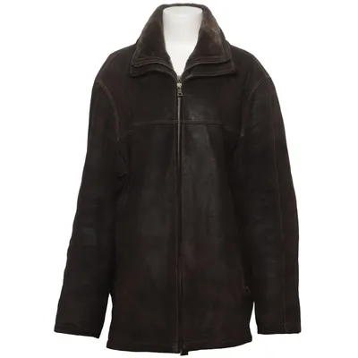 Lederjacke (Braun) von Canda C&A Leder, Polyester, Viskose