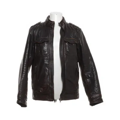 Leren jack (Bruin) van Vince Camuto Leer, Nylon, Acetaat, Polyester