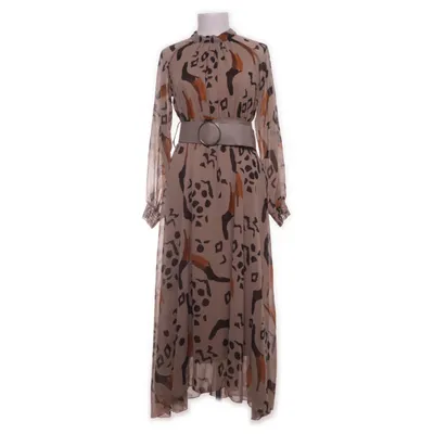 Maxi dress (Beige, Black, Multicolored) from Fame Polyester