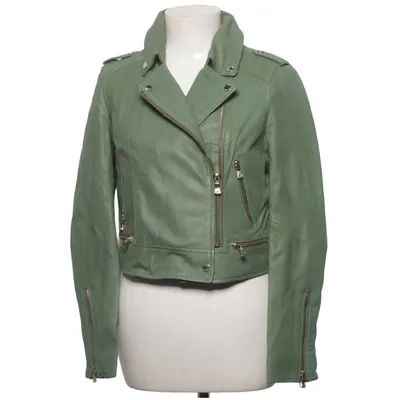 Veste de motard (Vert) de Oakwood Cuir, Polyester