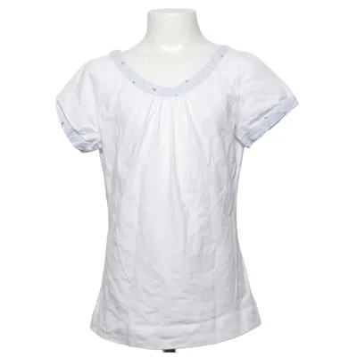 Haut (Blanc, Bleu) de Cyrillus Coton, Élasthane