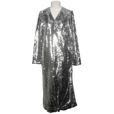 Wikkeljurk (Zilver) van Ganni Elastaan, Polyester