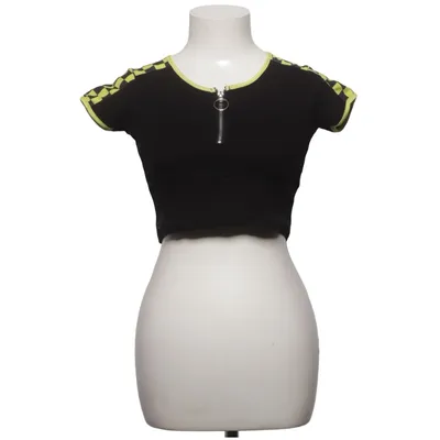 Crop top (Black, Yellow) from Current Mood Elastane, Polyester
