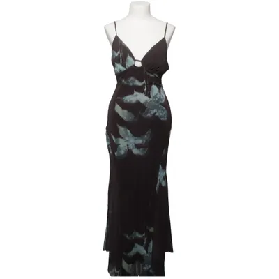 Maxikleid (Braun, Blau, Mehrfarbig) von ASOS Design Elasthan, Polyester