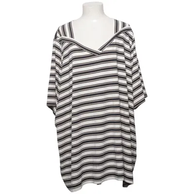 T-shirt (Noir, Blanc, Beige) de Ulla Popken Élasthane, Viscose