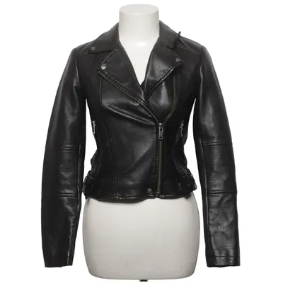 Bikerjacke (Schwarz) von Zoul Edition Baumwolle, Elasthan, Polyester, Polyurethan