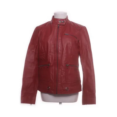Läderjacka (Röd) från Best Connections Polyester, Skinn