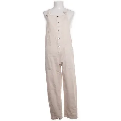Tuinbroek (Beige) van Mango Denim Katoen