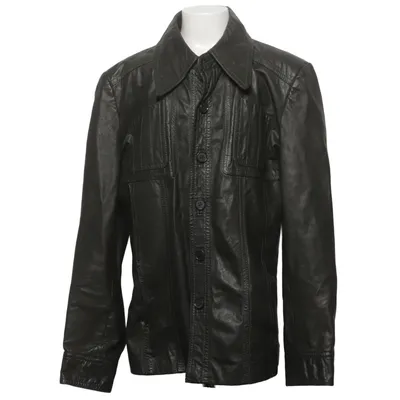 Leren jack (Groen) van Mode International Leer, Polyamide