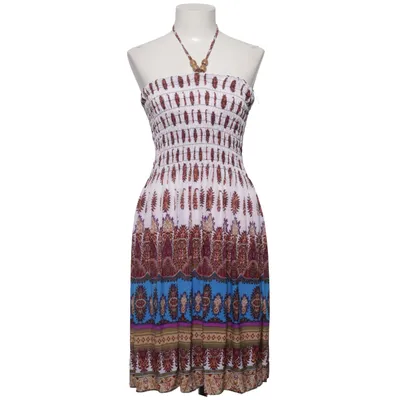 Klänning (Blå, Lila, Brun, Flerfärgad) Polyester