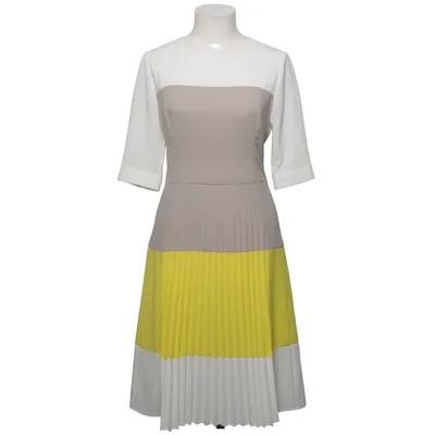 Klänning (Vit, Gul, Beige) från Boss Polyester, Polyuretan