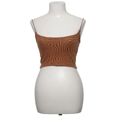 Crop top (Brun, Orange) från Stradivarius Elastan, Polyester, Viskos