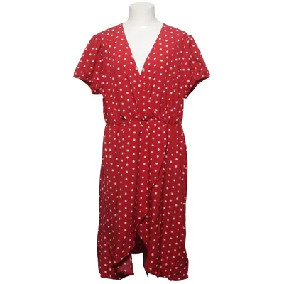 Omlottklänning (Röd, Vit) från Studio Studio Polyester
