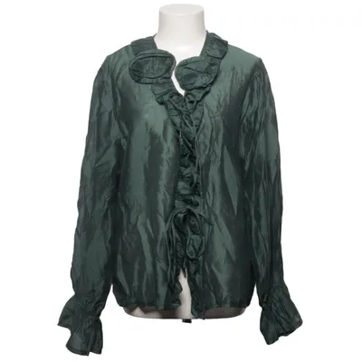 Blouse (Green) from Prodotto Italiano Lyocell, Polyester
