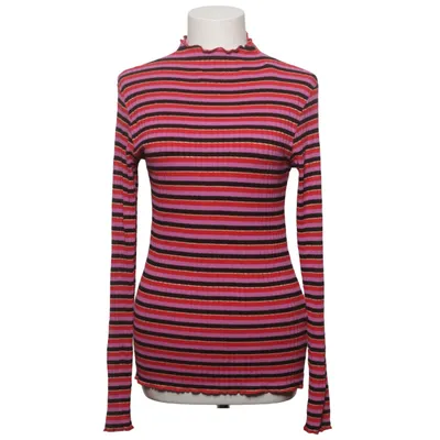 Langærmet t-shirt (Pink, Rød, Sort) fra Mads Nørgaard Elastan, Metallfiber, Viscose