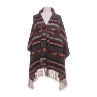 Poncho (Röd, Flerfärgad)