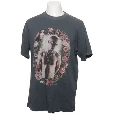 T-shirt (Gris) de 2Pac Coton