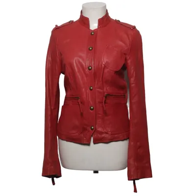 Läderjacka (Röd) från Sasch Skinn, Polyester