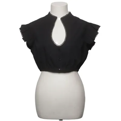 Dirndl blouse (Black) from Almsach Cotton, Polyester