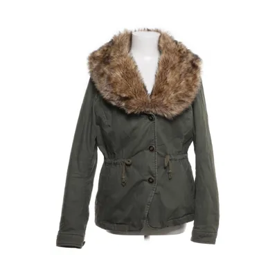 Parka (Groen) van Tom Tailor Denim Katoen, Bont, Leer