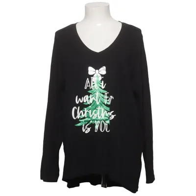 Lange mouwen shirt (Zwart) van Angel of Style Katoen