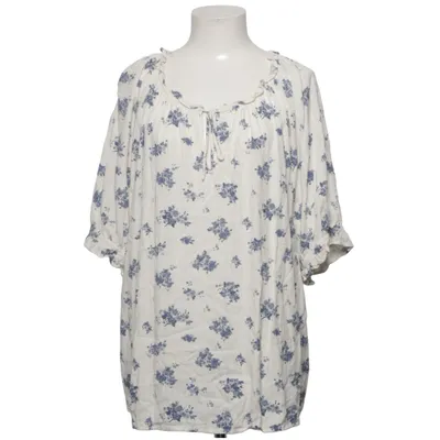 Blus (Vit, Blå) från Zizzi Viskos