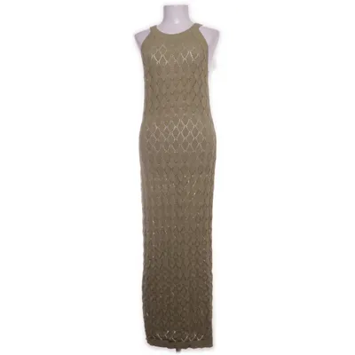 Klänning (YASSUMMER SL LONG KNIT DRESS S. - BEACH) från YAS Bomull, Återvunnen polyester