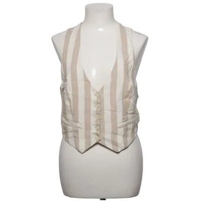 Jakkesætsvest (Beige, Hvid) fra Urban Outfitters Linned, Modal, Viscose