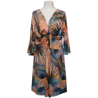 Jurk (Oranje, Blauw, Meerkleurig) van Impress Elastaan, Polyester, Viscose